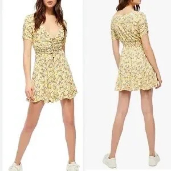 Free People x Forget Me Not Lily Floral Mini Dress - Picture 2 of 8